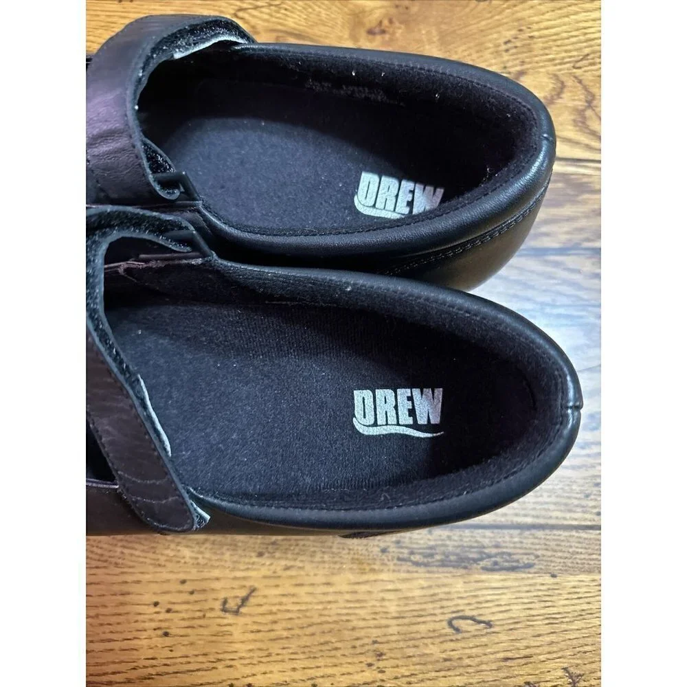 Drew Bloom II Black Mary Jane Women's Shoes Size 9 1/2 W Style 14353